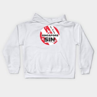 Singapore Soaring: Embracing the Spirit of SIN Airport Kids Hoodie